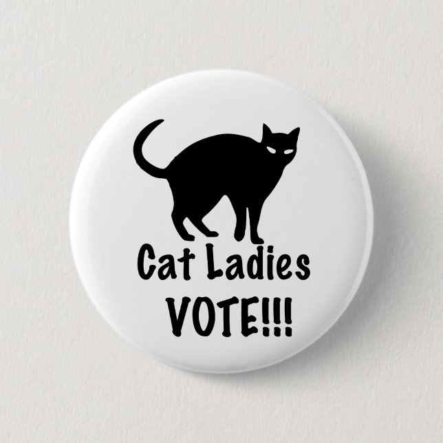 Badge Rond 5 Cm Voix des dames du chat (Devant)
