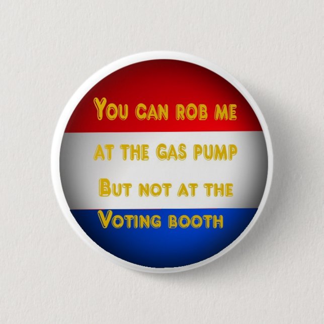 Badge Rond 5 Cm Vol de gaz (Devant)