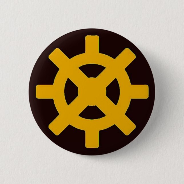 Badge Rond 5 Cm Vol de la terre (Devant)