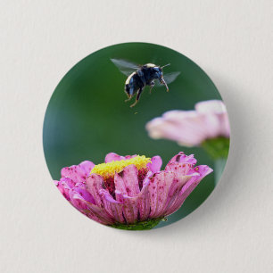 Badge Rond 5 Cm Vol du bourdon