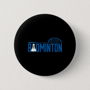 Badge Rond 5 Cm Volant de badminton pour joueur de badminton homme