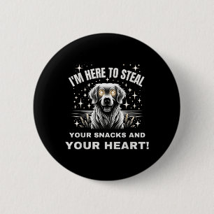 Badge Rond 5 Cm Voler Collation Et Cœur Trick Or Treat Halloween C