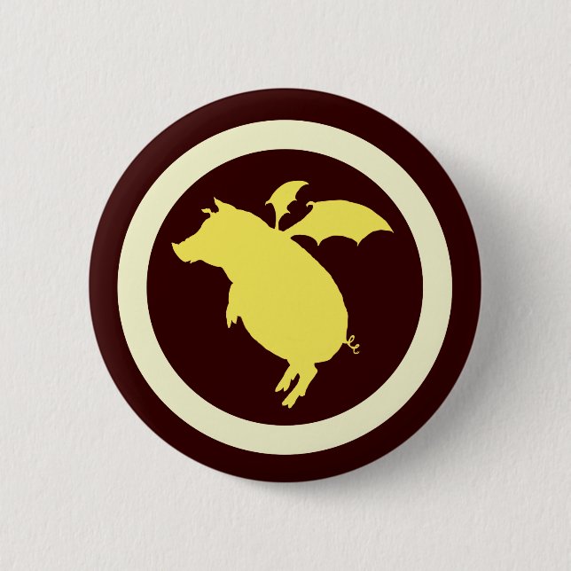 Badge Rond 5 Cm Voler porcin (Devant)