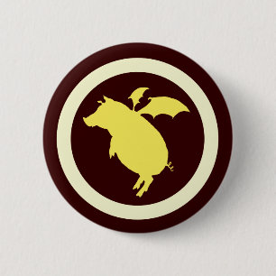 Badge Rond 5 Cm Voler porcin