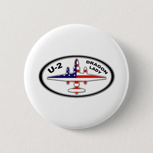 Badge Rond 5 Cm Volet espion U-2 (Devant)