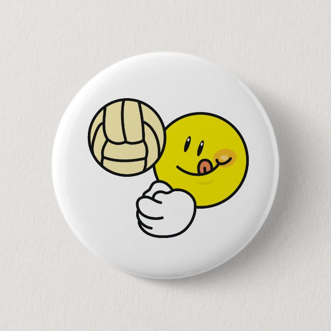 Badge Rond 5 Cm Volleyball (Devant)