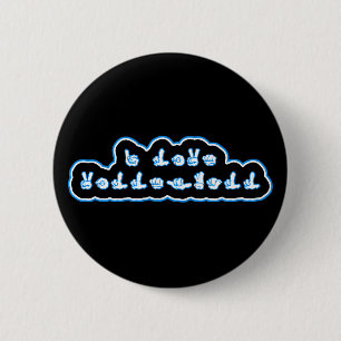 Badge Rond 5 Cm Volleyball ASL d'amour de VolleyChick I