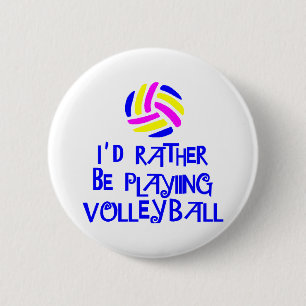 Badge Rond 5 Cm VolleyChick plutôt