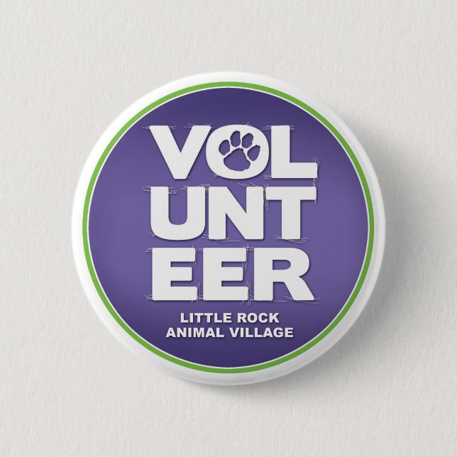 Badge Rond 5 Cm "Volontaire, bouton de LRAV" (Devant)