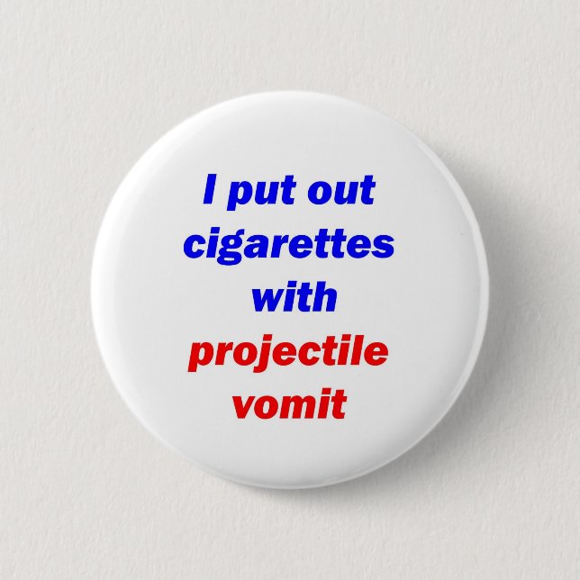 Badge Rond 5 Cm Vomi 2 de projectile (Devant)