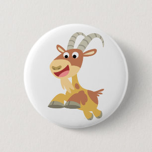 Badge Rond 5 Cm Vont la chèvre ! ! insigne de bouton (de chèvre