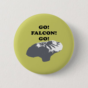 Badge Rond 5 Cm Vont le faucon vont