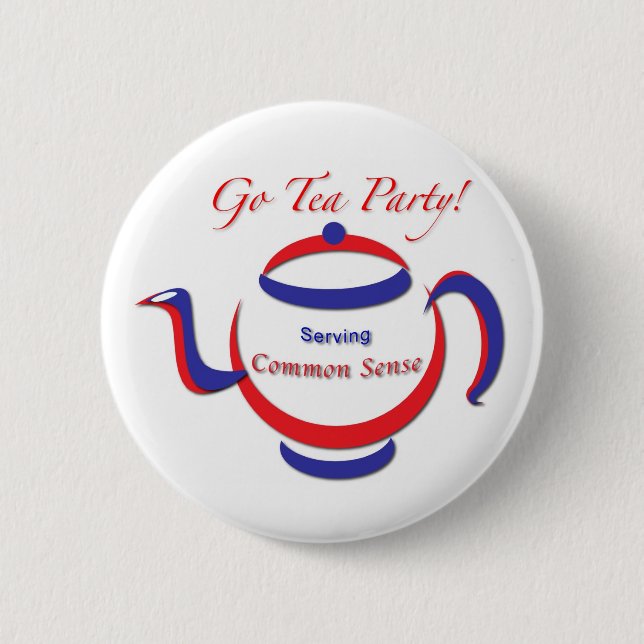 Badge Rond 5 Cm Vont le thé ! Bouton (Devant)