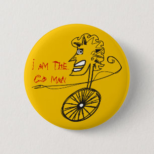 Badge Rond 5 Cm Vont les amants de vélo de bicyle d'homme qu'il