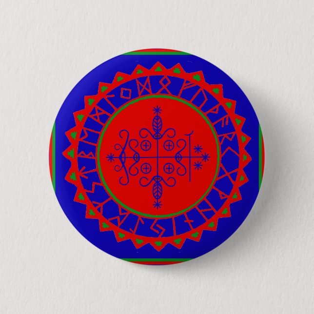 Badge Rond 5 Cm VooDoo Magik (Devant)