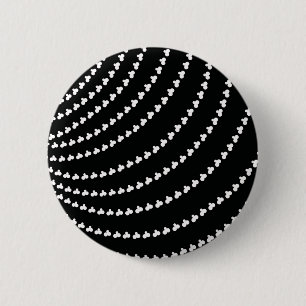 Badge Rond 5 Cm Vortex blanc