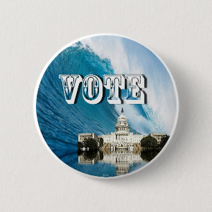 BADGE ROND 5 CM VOTE