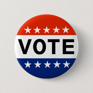 Badge Rond 5 Cm Vote 2026 Élection de mi-mandat