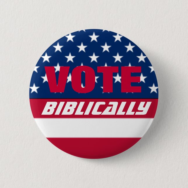 Badge Rond 5 Cm Vote biblique (Devant)
