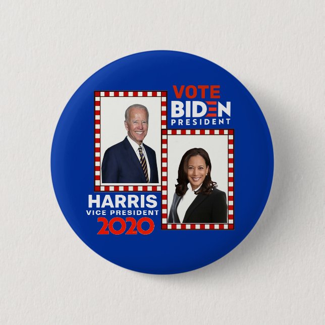 Badge Rond 5 Cm Vote Biden / Harris 2020 (Devant)