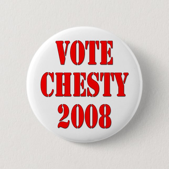 Badge Rond 5 Cm Vote Chesty 2008 (Devant)