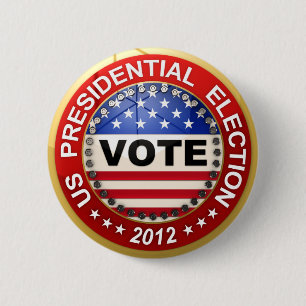 Badge Rond 5 Cm Vote de l'élection présidentielle 2012