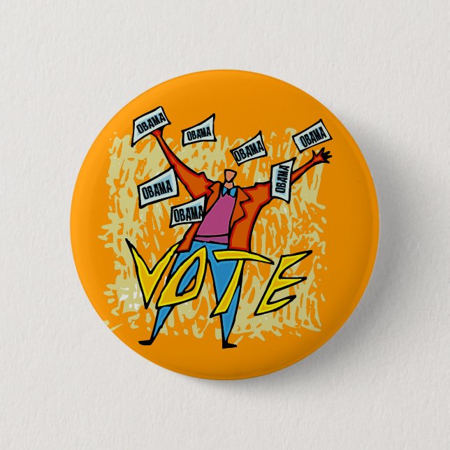 BADGE ROND 5 CM VOTE DE VOTE DE VOTE (Devant)