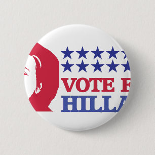 Badge Rond 5 Cm vote for hillary