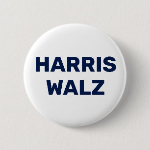 Badge Rond 5 Cm Vote Harris Walz 2024