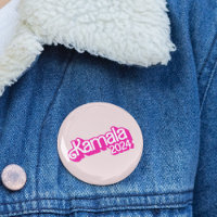 Vote Kamala Harris 2024 Hot rose logo bouton