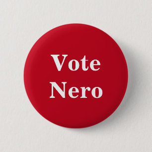 Badge Rond 5 Cm Vote Nero - Empereur Romain