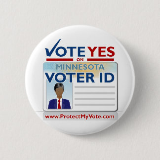 Badge Rond 5 Cm Vote oui sur l'identification d'électeur