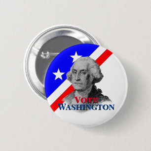 Badge Rond 5 Cm Vote pour George Washington
