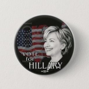 Badge Rond 5 Cm vote pour hillary