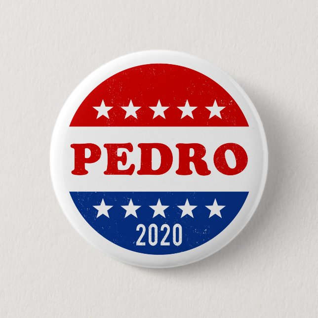 Badge Rond 5 Cm Vote pour l'élection de Pedro 2020 (Devant)