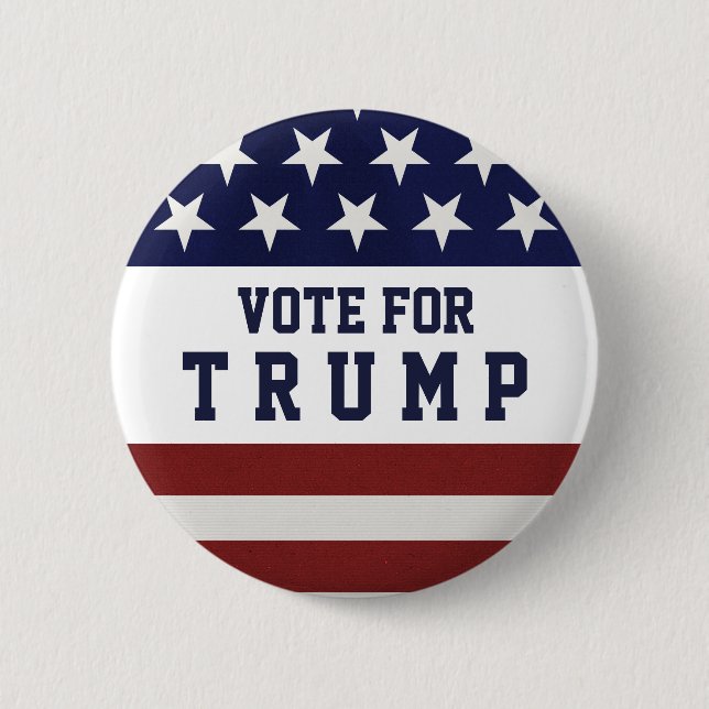 Badge Rond 5 Cm Vote pour l'élection présidentielle 2020 d'atout (Devant)