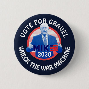 Badge Rond 5 Cm Vote pour Mike Gravel 2020