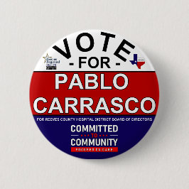 Badge Rond 5 Cm Vote pour Pablo Carrasco