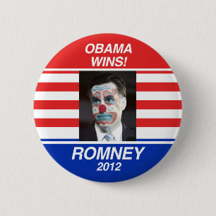 Badge Rond 5 Cm Vote pour Romney