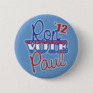 Badge Rond 5 Cm Vote Ron Paul '12