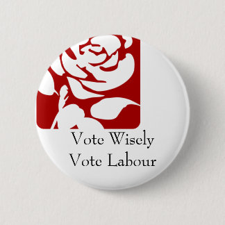 Badge Rond 5 Cm Vote sagement, travail de vote