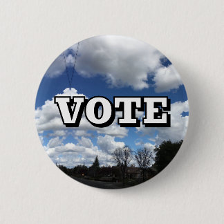 Badge Rond 5 Cm VOTE (Vous Pouvez Changer le Mot)