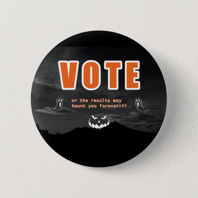 Badge Rond 5 Cm Voter Des Tactiques Peur (Devant)