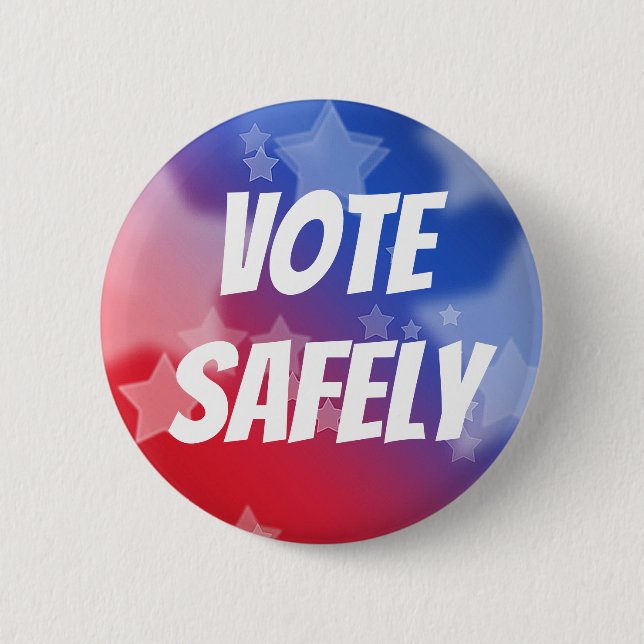 Badge Rond 5 Cm Voter en toute sécurité (Devant)