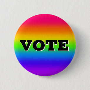 Badge Rond 5 Cm VOTER (modifier les mots)