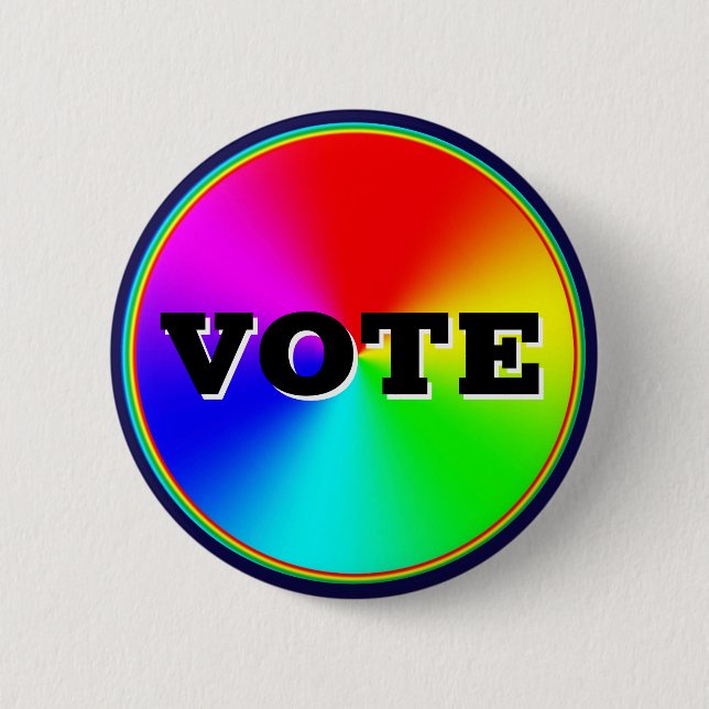 Badge Rond 5 Cm VOTER (modifier les mots) (Devant)