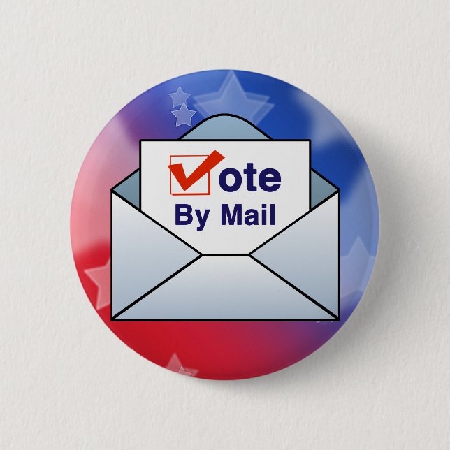 Badge Rond 5 Cm Voter par courrier (Devant)