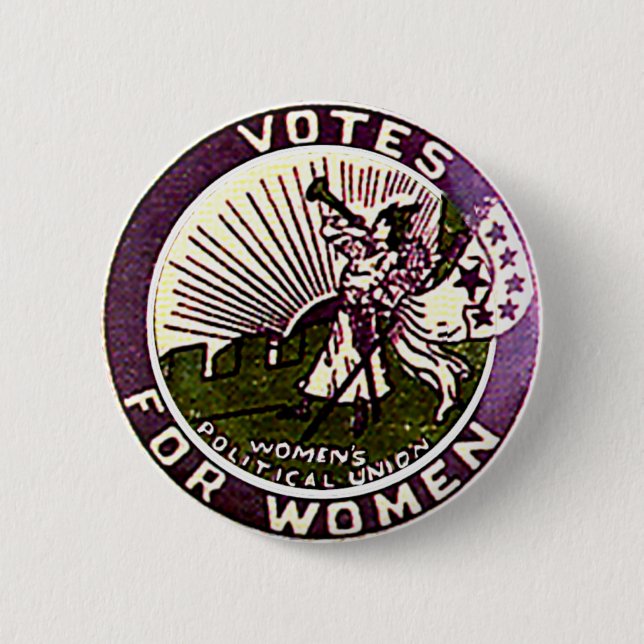 Badge Rond 5 Cm Votes pour des femmes - bouton (Devant)