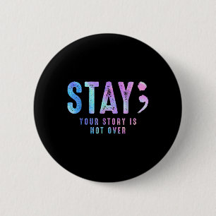 Badge Rond 5 Cm Votre Histoire D'Aiguille N'Est Pas Suicide Sur La
