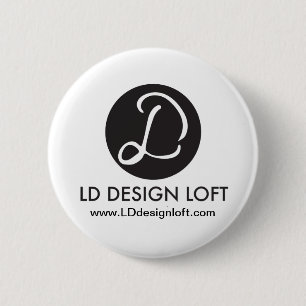 Badge Rond 5 Cm Votre Logo Ici, Simple, Personnalisable